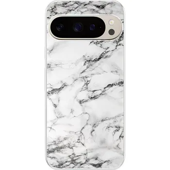 Pouzdro na mobilní telefon Silikonové pouzdro iSaprio - Google Pixel 9 / 9 Pro - White Marble 01 (Odolný silikonový kryt, obal, pouzdro iSaprio - Google Pixel 9 / 9 Pro - White Marble 01 - skvělá ochrana a pružnost, stylový UV potisk, lehkost, tiskne se v České republice)