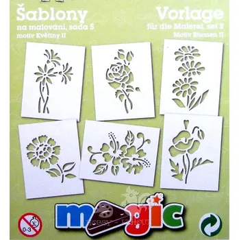 Výtvarná sada Rico Sada 6ks, papírové šablony na malování, Rico, set S