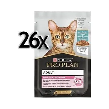 Volný čas Purina ProPlan Cat kaps. Delicate ryba 26x85g