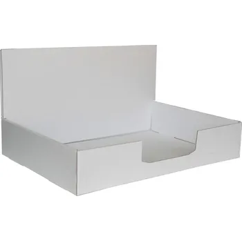 Kartonový stojan na prospekty 220x160x60 mm, bílý pro formát A5