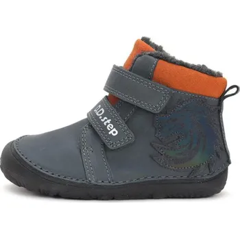 Dívčí obuv D.D.Step Barefoot zimní boty W073-42488A Dark Grey EUR 22