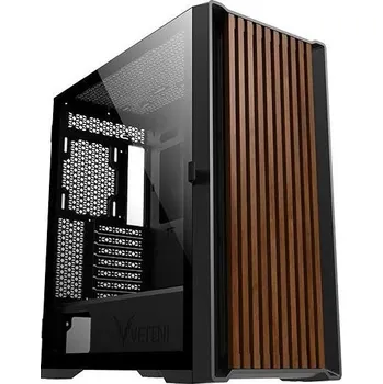 PC skříň Veteni Woody VT-WOODY-01BK černá
