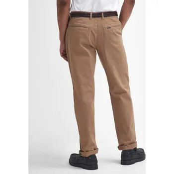 Pánské kalhoty Barbour Washed Stretch Tailored Trousers — Stone