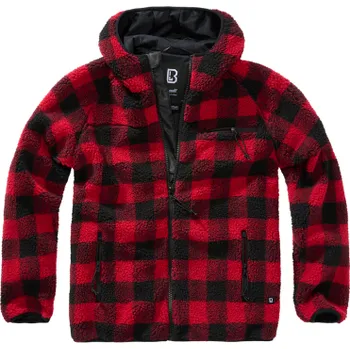 Pánská softshellová bunda Bunda Teddy Fleece Worker Jacket, Brandit, Červená, M