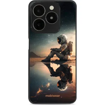Pouzdro na mobilní telefon Lesklý kryt Mobiwear Glossy - Realme C63 - G003G Astronaut na samotce (Prémiové lesklé pouzdro, obal, kryt Mobiwear Glossy na mobil Realme C63 - G003G Astronaut na samotce, materiál Plast + TPU silikon - krytí po všech stranách, neošoupatelný potisk, tenk