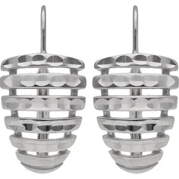 Náušnice Zlaton Náušnice bílé zlato visací s ornamentem 3.3g 001200811182