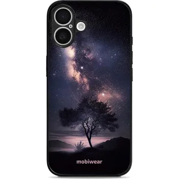 Pouzdro na mobilní telefon Lesklý kryt Mobiwear Glossy - Apple iPhone 16 - G005G Strom s galaxií (Prémiové lesklé pouzdro, obal, kryt Mobiwear Glossy na mobil Apple iPhone 16 - G005G Strom s galaxií, materiál Plast + TPU silikon - krytí po všech stranách, neošoupatelný potisk, tenk
