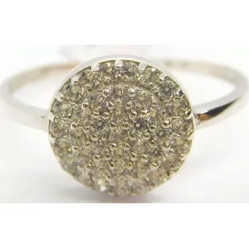 Prsten Klenoty Budín Dámský prsten z bílého zlata posetý zirkony 585/1,25gr vel. 54 HK1162 (Klenoty Budín Dámský prsten z bílého zlata posetý zirkony 585/1,25gr vel. 54 HK1162)