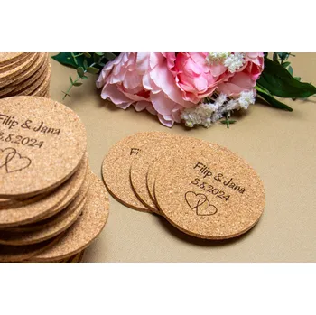 Korkové podtácky s vlastním textem Kolik potřebujete kusů?: Potřebuji 40 - 79 ks