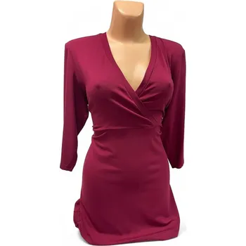 Dámská tunika Jednobarevná tunika GIJIK, Barva Tmavě modrá, Velikost XXL50, Materiál 96% Viskoza 4% Lycra