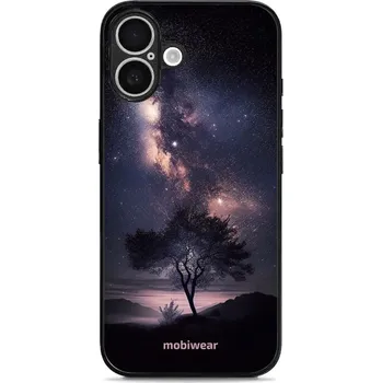 Pouzdro na mobilní telefon Lesklý kryt Mobiwear Glossy - Apple iPhone 16 Plus - G005G Strom s galaxií (Prémiové lesklé pouzdro, obal, kryt Mobiwear Glossy na mobil Apple iPhone 16 Plus - G005G Strom s galaxií, materiál Plast + TPU silikon - krytí po všech stranách, neošoupatelný)