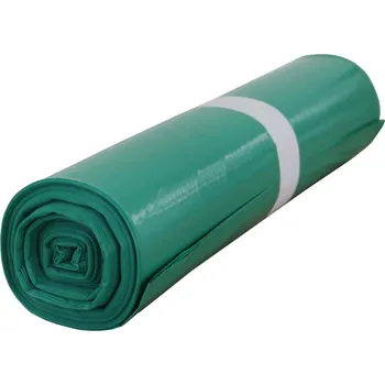 Pytle na odpadky Pytel na odpad LDPE 700x1100/0,045 - zelený, 25 ks