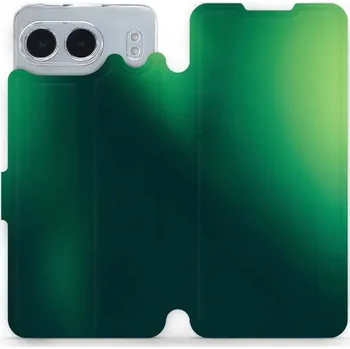 Pouzdro na mobilní telefon Flipové pouzdro Mobiwear - OnePlus Nord 4 5G - VP61S Zelený odstín (Knížkové flip pouzdro, obal, kryt na mobil OnePlus Nord 4 5G - VP61S Zelený odstín, materiál Umělá kůže + TPU - ochrana 360°, stojánek, silikonová vanička, magnetické zavírání)