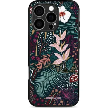 Pouzdro na mobilní telefon Lesklý kryt Mobiwear Glossy - Apple iPhone 16 Pro - G043G - Temná flóra (Prémiové lesklé pouzdro, obal, kryt Mobiwear Glossy na mobil Apple iPhone 16 Pro - G043G - Temná flóra, materiál Plast + TPU silikon - krytí po všech stranách, neošoupatelný potisk,)