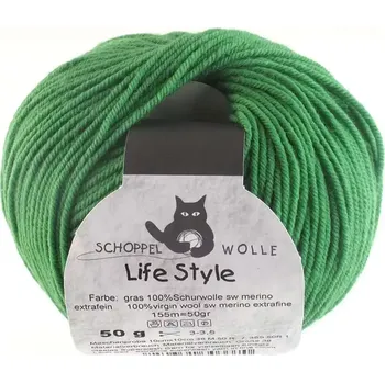Příze Schoppel wolle Life Style 6080 Gras (Příze Life Style 6080 Gras)
