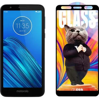 3D Ochranné tvrzené sklo na Motorola Moto E6 - Mr. Cat ESD