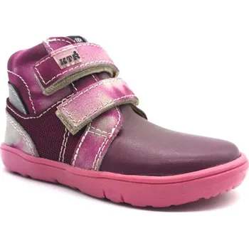 Dětská treková obuv KTR BAREFOOT OBUV FR 2405 BORDÓ S MEMBRÁNOU (29)