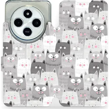 Pouzdro na mobilní telefon Flipové pouzdro Mobiwear - Xiaomi Redmi 14C / Poco C75 - M099P Kočičky (Knížkové flip pouzdro, obal, kryt na mobil Xiaomi Redmi 14C / Poco C75 - M099P Kočičky, materiál Umělá kůže + TPU - ochrana 360°, stojánek, silikonová vanička, magnetické zavírání)