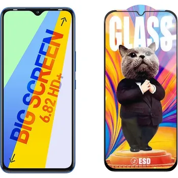 3D Ochranné tvrzené sklo na Infinix Smart 6+ - Mr. Cat ESD