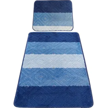 Koupelnová předložka Protiskluzová koupelnová předložka modrá - set Montana 03