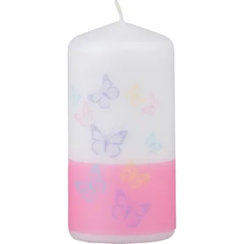 Svíčka Válec 60x120 mm Malí motýli, svíčka 234 gram