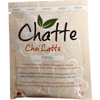 JPlus Hot Apple s.r.o. HOT Chatte Cocco - horký nápoj chai latte s příchutí kokosu sáček 24g Lynch minimální trvanlivost do 31/12/25