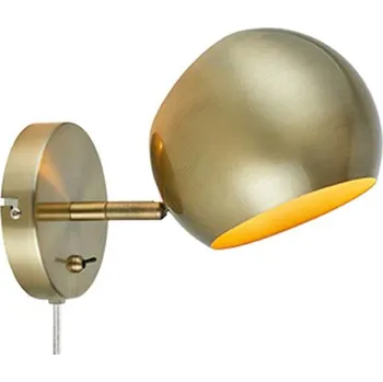 Nástěnné svítidlo Markslöjd Edgar nástěnné svítidlo 1x40 W zlatá 108754