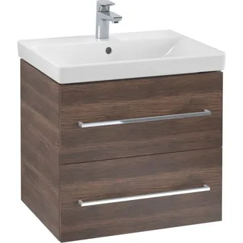 Koupelnový nábytek Villeroy & Boch Avento skříňka 57.8x45.2x51.4 cm pod umyvadlo závěsná šedá A88900VH