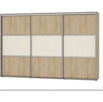 Šatní skříň Monarc Skříň třídvéřová EXCEL s dělenými dveřmi (180 - 270 cm) výška skříně: 179,3 cm, šířka: 179,1 cm