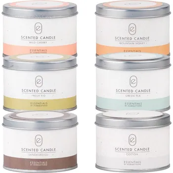 Svíčka Svíčka v plechu vonná mix barev 83x57mm 90 gram 144 gram