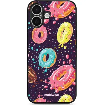 Pouzdro na mobilní telefon Lesklý kryt Mobiwear Glossy - Apple iPhone 16 - G046G - Donutky (Prémiové lesklé pouzdro, obal, kryt Mobiwear Glossy na mobil Apple iPhone 16 - G046G - Donutky, materiál Plast + TPU silikon - krytí po všech stranách, neošoupatelný potisk, tenké provedení,