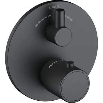 Vodovodní baterie Kludi Zenta SL vanová baterie pod omítku s termostatem černá 388103945