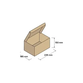 Úložný box Kartonové krabice 235x185x150mm, 10 ks