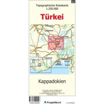 Kappadokien - Topographische Reisekarte 1:250.000 Türkei (Blatt 11) - Mollenhauer, Jens Uwe