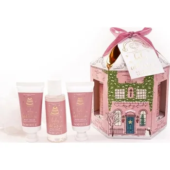 Sprchový gel The somerset toiletry Baby It's Cold Outside set 4ks dárková minisada péče o tělo Ambra a granátové jablko
