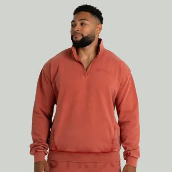 Pánská mikina STRIX Mikina Washed Terra - STRIX S oranžová