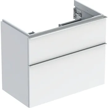 Koupelnový nábytek Geberit iCon skříňka 74x41.6x61.5 cm pod umyvadlo závěsná bílá-chrom 502.308.01.2