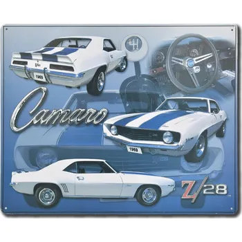 Plechová cedule Plechová cedule Chevrolet Camaro Z28 30 cm x 38 cm