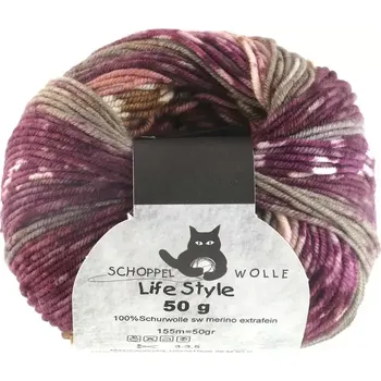 Příze Schoppel wolle Life Style magic 1862 Heckenrosen (Life Style magic 1862 Heckenrosen)