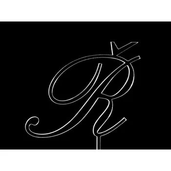 Jedlá dekorace na dort Písmeno na dort - Ř - čiré