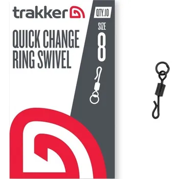 Trakker Obratlík QC Ring Swivel Velikost 8 10 ks