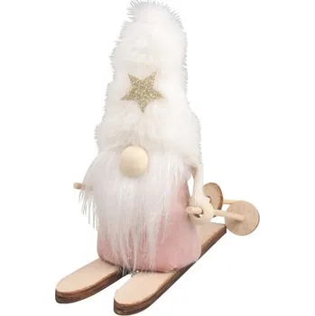 Vánoce Skřítek na lyžích 11 cm