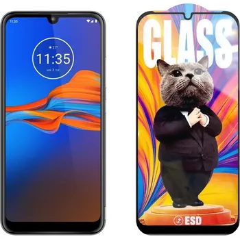 3D Ochranné tvrzené sklo na Motorola Moto E6 + - Mr. Cat ESD
