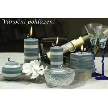 Svíčka LIMA Svíčka Vonná Zimní třpyt - vánoční pohlazení- Velikost: B