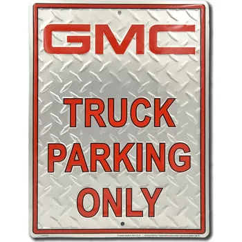 Plechová cedule Plechová cedule GMC Truck Parking 40 cm x 30 cm