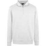 HRM Měkká prémiová unisex mikina s krátkým zipem Barva: Bílá, Velikost: 5XL HRM904