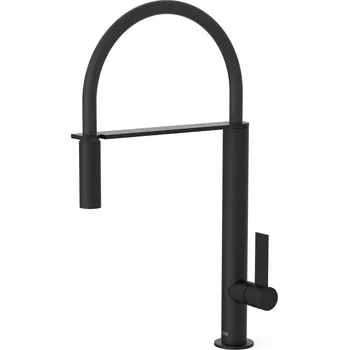 Vodovodní baterie Tres Exclusive kuchyňská baterie stojící černá 205.487.02.NM