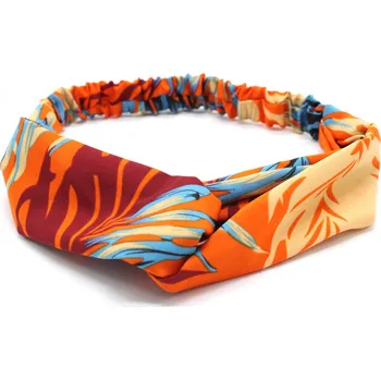 Čelenka Pestrá látková čelenka Barva: oranžová