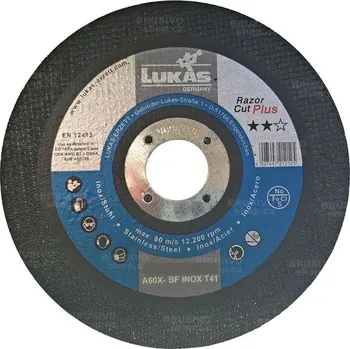 Brusný kotouč Řezný kotouč LUKAS 150x1,6 mm A60X-BF INOX RAZOR CUT PLUS