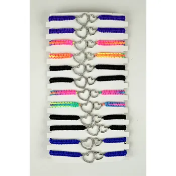 Náušnice UNI Náramek textilní vzor 2